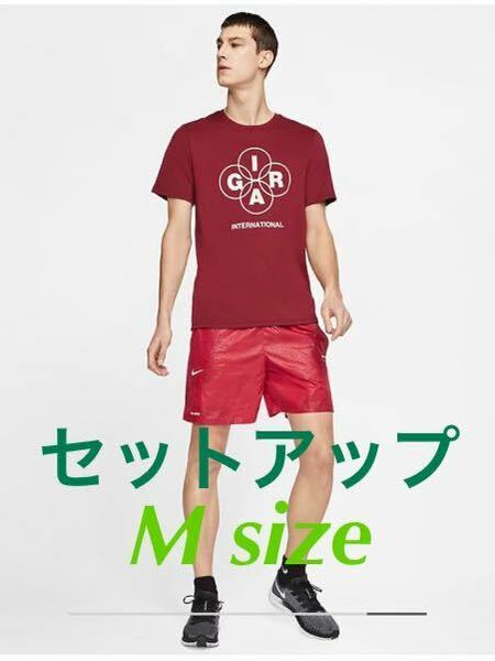 新品セットアップ! NIKE LAB GYAKUSOU ランニングTシャツ パンツ M/ ナイキ undercover コラボ 別注 マラソン 半袖 Tシャツ ショートパンツ