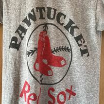 レアデザイン！ビンテージ 80s サイズS チャンピオン Tシャツ red sox レッドソックス MLB 霜降りグレーchampion トリコ タグ_画像2