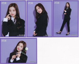 IZ*ONE キム・ミンジュ Black suit Ver . 生写真 4種コンプ