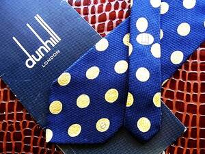 0E470N*USED average *[dunhill] Dunhill [ Logo go in ] necktie 
