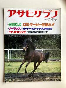 アサヒグラフ1981年6月5日号 　ノーランズ　薬師丸ひろ子（広告）　プロスポーツ界の中年パワー（馬場、張本、森安）