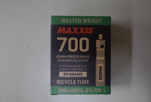 マキシス (MAXXIS) ウェルターウエイト 仏式 700x18-25 60mm TIT15026 チューブ
