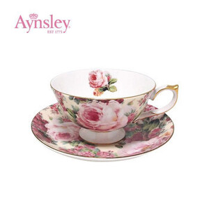 Aynsley(エインズレイ) ステッチコール オールドローズ ティーカップ&ソーサー(C/S) STCL00007C(a-1615916)