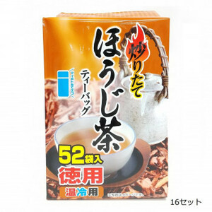つぼ市製茶本舗　炒りたてほうじ茶　ティーバッグ　182g(3.5g×52p)　16セット(a-1628011)
