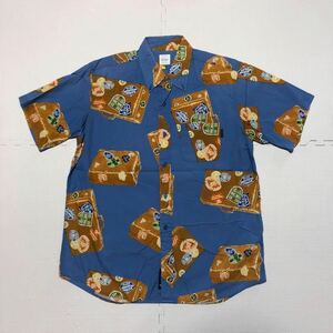 Karl Helmut Karl hell m trunk case pattern aloha shirt gala shirt short sleeves shirt M