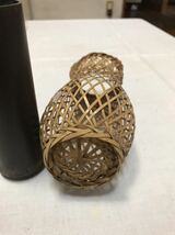 花籠 竹工芸 竹籠 竹製 工芸品 中古品　芸術品　3点_画像4