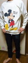 XL/80s/ビンテージ/トリコタグ/チャンピオンChampion×DISNEYディズニー/コラボ/MICKEYミッキーマウス/スウェット/トレーナー/オフホワイト_画像10