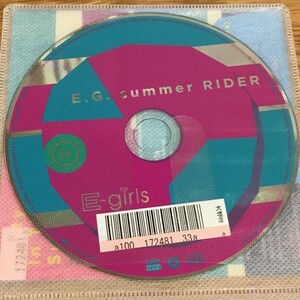 E.G. summer RIDER E-girls　歌詞カードとディスクのみです 　【レンタル落ち】　(T4）