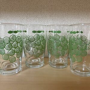 昭和レトロ　東洋ガラス　グラス4個セット