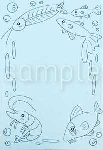  hand .. post card illustration postcard tropical fish fish animal living thing dog cat Guppy Corydoras betta shrimp glass cat reptiles animal card 