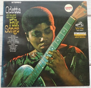 LP ODETTA オデッタ 忘れ得ぬ民謡集 SHP-5287 ペラジャケ