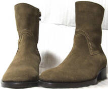 ■BUTTERO-B1120 SIDE ZIP SUEDE BOOT【40：SAND】箱付試着のみ保管新品ブッテロ_画像1