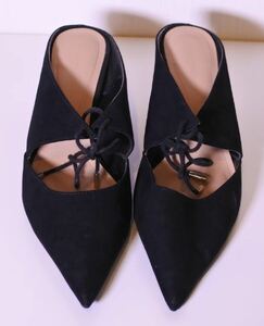 ZARA Zara sandals mules 39 black ymdnrk k②h①0326