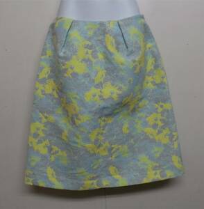 [17717] Michel Klein / size 38 / brilliant . total pattern design / Kirakira / skirt / made in Japan 