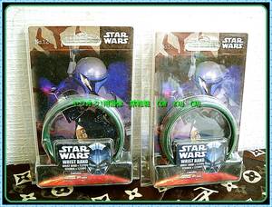 2 piece together * rare records out of production Star Wars wristband sticker set Bounty Hunter 2006 year en Sky unused retro 