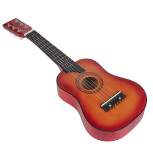 G3286　25インチミニ スモールギターバスウッド6弦ギターピックアップ弦初心者のための子供のギフト