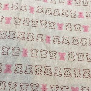 生地 はぎれ くま柄 ピンク