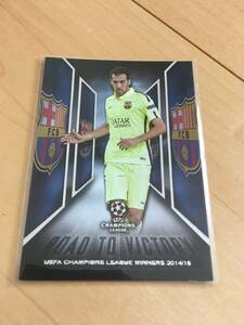 TOPPS UEFA CHAMPIONS LEAGUE ブスケッツ　バルセロナ　RTV－4