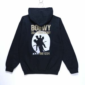 【送料無料】BOOWY 30th ANNIVERSARY/1224 FILM THE MOVIE 2013/パーカー(ブラック)/デビュー30周年記念/裏起毛/オンワード商事/Mサイズ