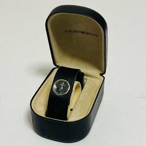 [ present condition goods ]ENPORIO ARMANI Emporio Armani wristwatch AR1000 quartz flat battery Junk 