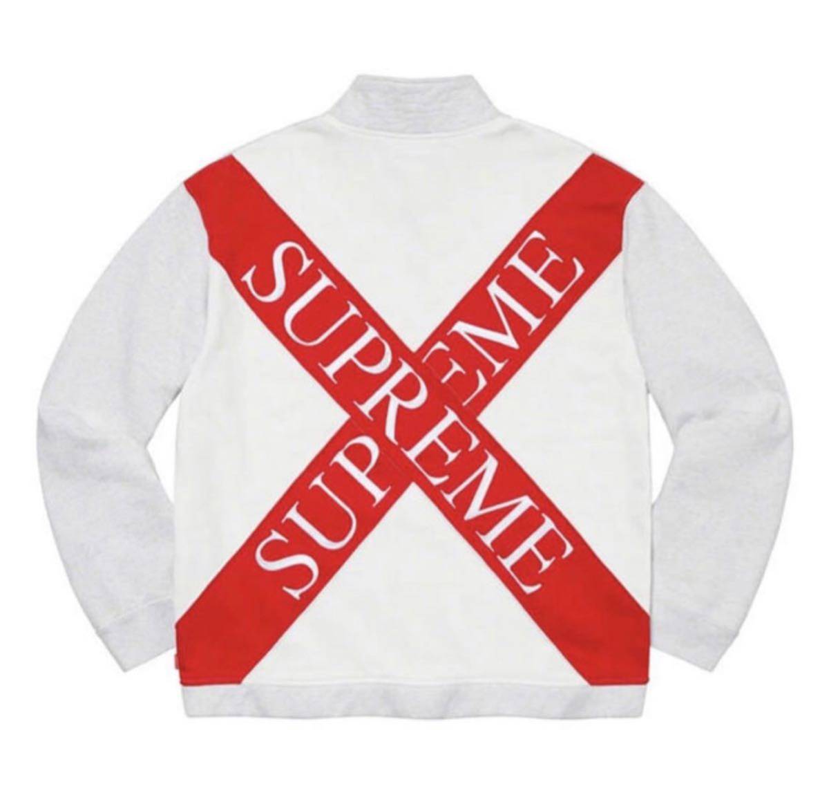 supreme 17aw ハーフジップスウェット ロゴ 黒 ハーフジップ Half ZIP