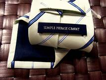 【特選】1885美品【人気の細ナロータイ】シンプルフレーズ（オリヒカ）「SIMPLE PHRASE CRAVAT」ネクタイ_画像3