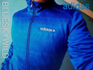 adidasアディダスネオ スポーツミックス トラックジャケットブルージャーン トラックジャケット adidas ジャージ