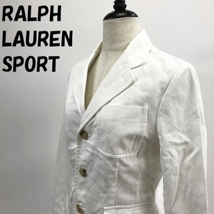 【人気】RALPH LAUREN SPORT/ラルフローレン スポーツ コットンジャケット ホワイト サイズ9 レディース/S1592