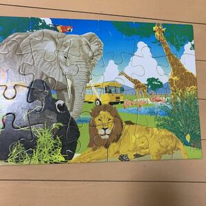 ku... jigsaw puzzle . hoe .....pala dice step 2.5 -years old ~ STEP3 Safari park 24 piece 