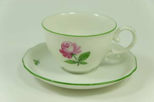 augaru ton wing na- rose small cup & saucer Augarten Wiener Rose rose Austria 