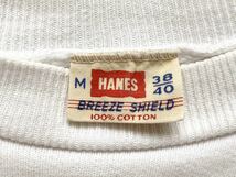 60's HANES ZIG-ZAG 半袖 スウェット シャツ M オリジナル ビンテージ ヴィンテージ ヘインズ ジグザグ USA 古着 トレーナー 白 レア 50s_画像4