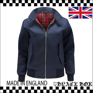 英国製 HARRINGTON JACKET スイングトップ ハリントンジャケット MODS モッズ ジャケット イギリス uk england イングランド ネイビー UK6