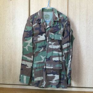 米軍実物 ウッドランド BDUジャケット カモフラ 戦闘服保存良好美品　USARMY 希少サイズ