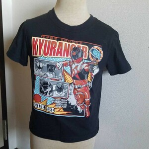 宇宙戦隊キュウレンジャー　ブラック　プリントTシャツ　半袖