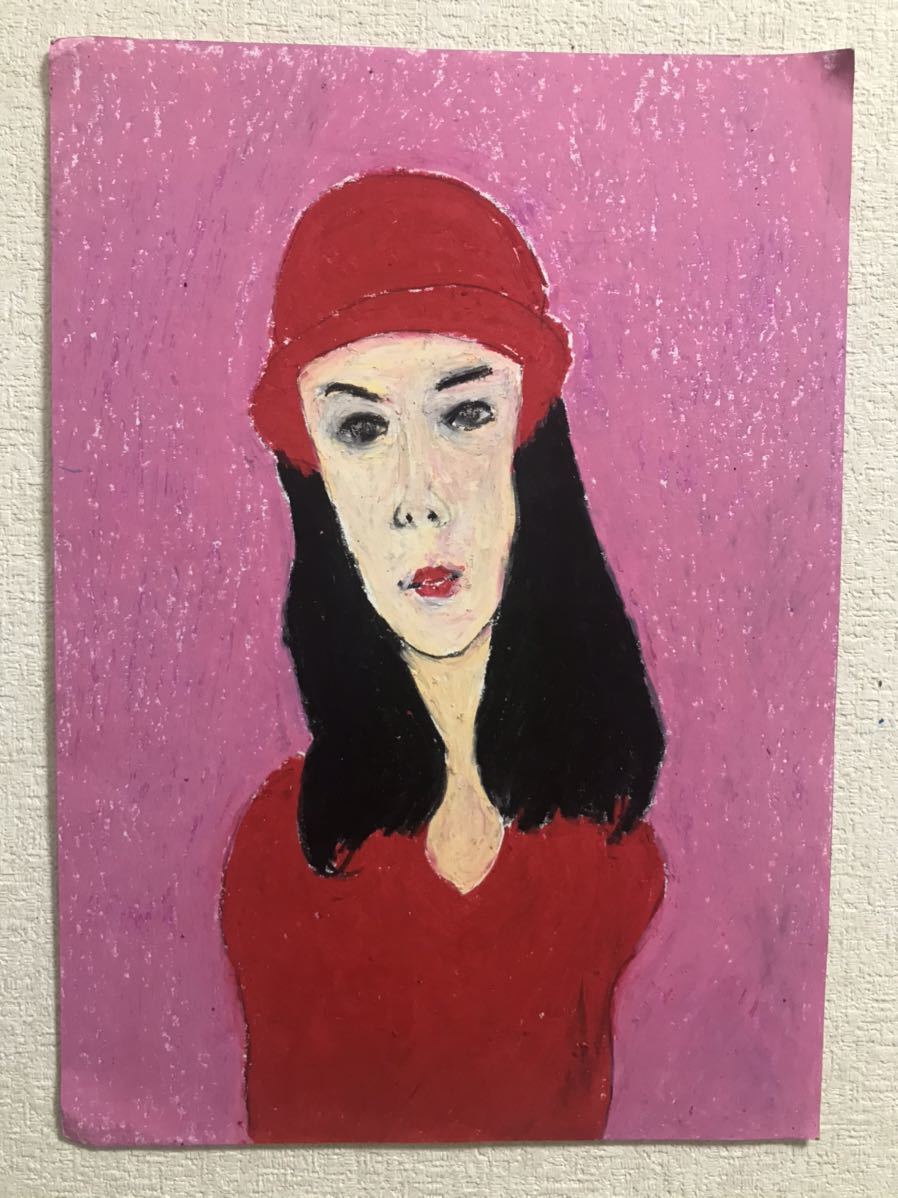 Pintor hiro C último compañero, obra de arte, cuadro, pintura al pastel, dibujo con crayón