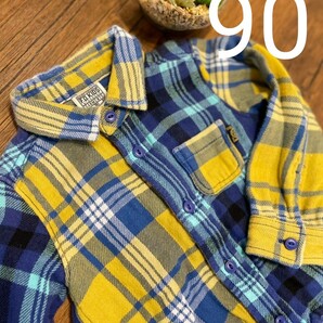 ★『Kids×Casual』★ カッコ可愛いネルシャツ Size90