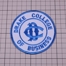 EF55 DRAKE COLLEGE OF BUSINESS 丸形 ワッペン パッチ ロゴ エンブレム アメリカ 米国 USA 輸入雑貨_画像3