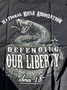 レア新品】NRA 黒Tシャツ: USサイズM(日本L): 全米ライフル 協会: 射撃 シューティング サバゲー タクティカル 2nd amendment liberty