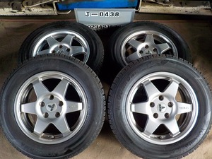 J-0438スタッドレス屋195/65R15アルミ付き４本（6J 112 5穴 +47)⑬本州送料込み