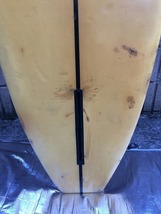 レ TABU SURFBOARDS H.S.B サーフボード 茅ヶ崎TABUさん作 2m50弱 室内保管でしたが傷み多いです。決済後手渡しのみです。_画像8