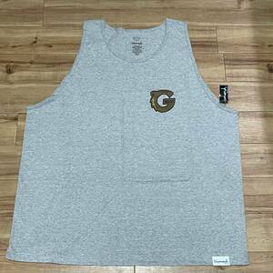 米国製 【3XL】 ダイヤモンドサプライ Diamond Supply Co タンクトップ GRIZZLY グリズリー ベアGロゴ グレー LA ストリート 西海岸