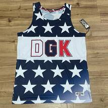 ロサンゼルス発祥 【XL】 DGK ディージーケー タンクトップ 星条旗 USA スケーターブランド ストリート HIPHOP カリフォルニア_画像1