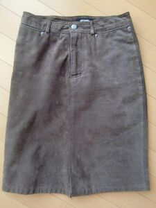 海外購入★JUSTJEANS★本革スエードのスカート