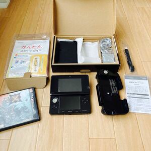 NINTENDO 3DS コスモブラック 本体 拡張スライドパッド モンスターハンタークロス 任天堂3DS