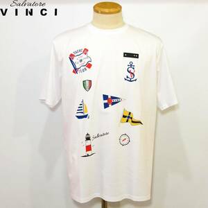 ★VINCI★SALE 半袖Ｔシャツ【白L】春夏モデル 11250109 ビンチ