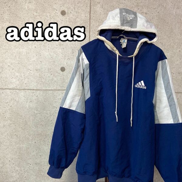 【adidas】アディダス★パーカー★90’s★Mサイズ■ヴィンテージ感