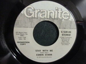 Edwin Starr ： Stay With Me 7'' / 45s ★ Soul ☆ 落札5点で送料無料