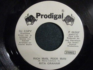 Rita Graham ： Rich Man, Poor Man 7'' / 45s ★ Lady Soul レディー ソウル バラード ☆ 落札5点で送料無料