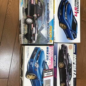 プラモデル　アオシマ タミヤ　フジミインプレッサ4点セット＋エッチング 未組立 1/24