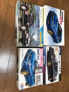 プラモデル　アオシマ タミヤ　フジミインプレッサ4点セット＋エッチング 未組立 1/24